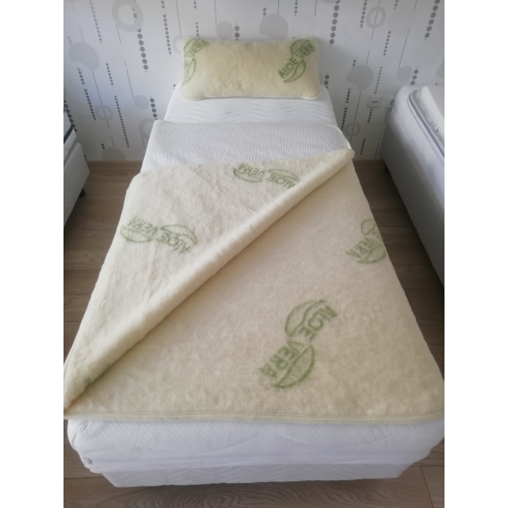 Obrázek pro Ice flakes/Merino set polštář přikrývka